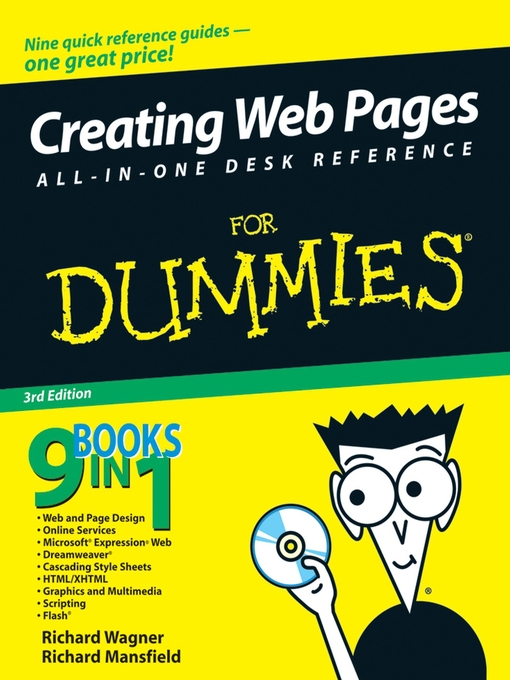 Title details for Creating Web Pages All-in-One Desk Reference for Dummies by Richard Wagner - Available